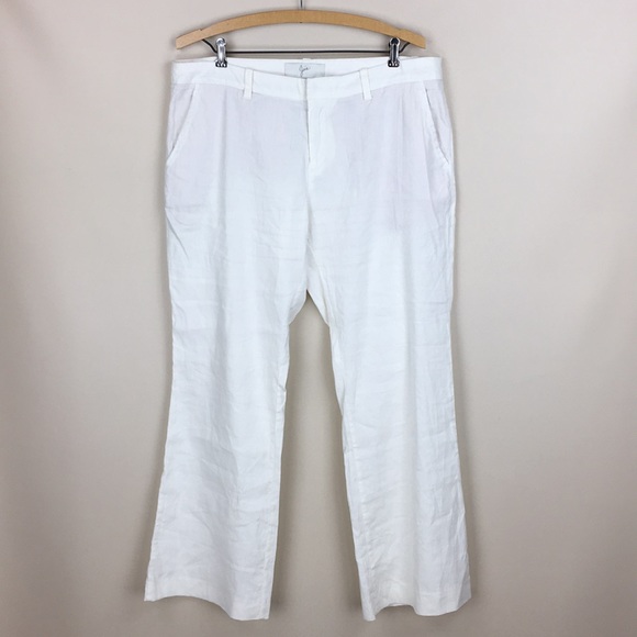 JOIE Off White Linen Blend Pants - Picture 8 of 8